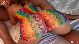 Horny gf with huge tits sucks in fishnets homemade?