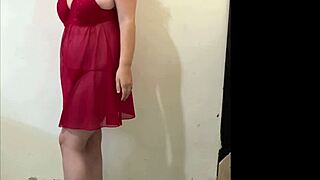 stripping teasing in lingerie for bf while hubby's at work feels so naughty