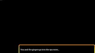 Redhead Big Ass Tits Get Oily Massage in Family Play Tease