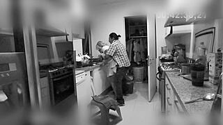 He fucks the mexican cleaning girl on homemade cam