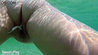 hey check this chubby milf whore getting creampied underwater at the pool