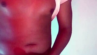 labeto masturbates in hot red room light before huge cumshot load s1e4
