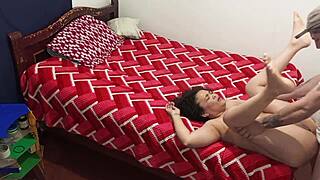 Neighbor latina takes it deep anal homemade style