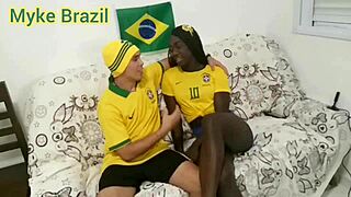 fernanda chocolate drops by myke brazil's for the cup game... total facial finish