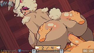 Big Cock Slams Sloppy Bunny Ass and Big Tits Vaginal
