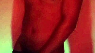 labeto masturbates in hot red room light before huge cumshot load s1e4