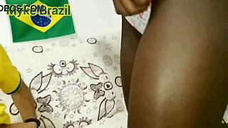 fernanda chocolate drops by myke brazil's for the cup game... total facial finish