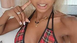 schoolgirl sextape lands her in director's office for hard punishment