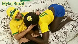 fernanda chocolate drops by myke brazil's for the cup game... total facial finish
