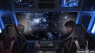 brittney kade's trans ass gets bareback pounded as space captain