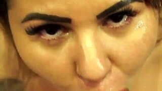 Lady Bee Chokes on Monster Cock Deepthroat Gagging Swallow Erotikaxxx