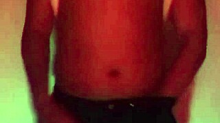 labeto masturbates in hot red room light before huge cumshot load s1e4