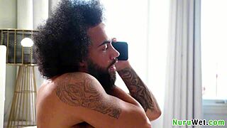 Lacey Jayne and James Angel make juicy nuru house call