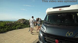 victoria gets fucked on beach road by libertine bus crew