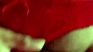 mexican model dances in red lace panty lingerie
