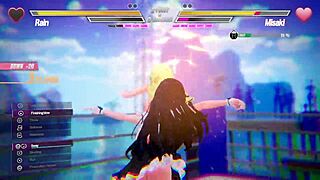 lesbian teens finger kiss and squirt in intense battle