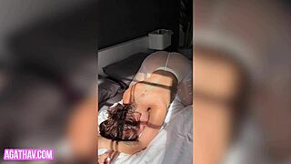 Agatha Vega Caught Vibing To Orgasm In Bed