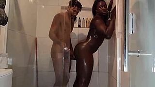fernanda chocolatte takes bareback creampie from baiano in bahia then joao fills her up too 🍫🍆💦