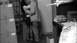 Hot Babe Sucks Monster Cock Fucks Pussy Hidden Cam Stock Room