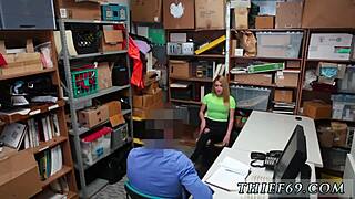 lp officer catches petite teen 18+ stealing at office party