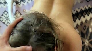 i caught my big tit blonde wife sucking my cock pov