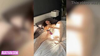 Agatha Vega Caught Vibing To Orgasm In Bed