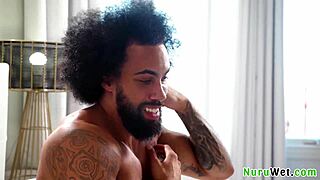 Lacey Jayne and James Angel make juicy nuru house call