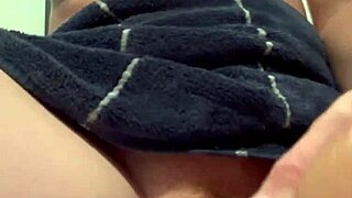 Scarlet leaves bathroom sink sticky after bedroom cum session