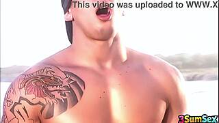 heart pounding island threesome with two big tits babes outdoors