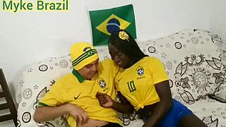 fernanda chocolate drops by myke brazil's for the cup game... total facial finish