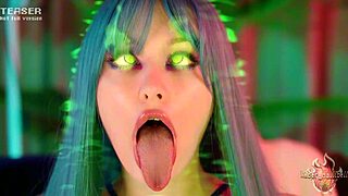 daddy's vhs tape got me stretching pussy with strapon succubus style