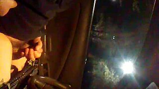 Jerking Off Solo in Car for Public Thrill!