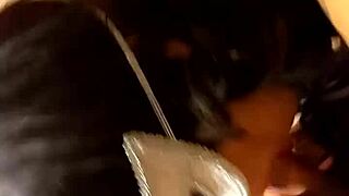 hey check out this amateur masked babe giving a sloppy blowjob with huge boobs and massive cumshot