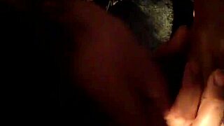 dude gets sloppy bathroom blowjob from horny brunette