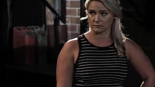 Blonde stepmom submits to stepson's kinky doggystyle pounding?
