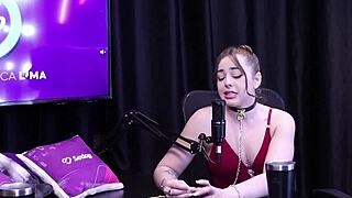 bdsm collar means submission! evelyn zain pet play in sheer red