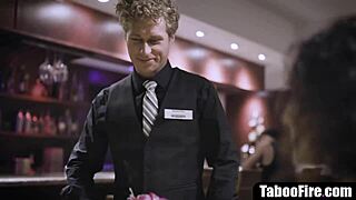 slutty bride cheats on hubby fucking waiter then rides him pov
