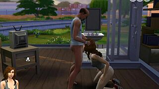emo milf teen reads bible in sims 4 parody fantasy