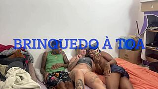 hey my buddy invited me to bahia and brought his spicy girl for a wild bareback orgy