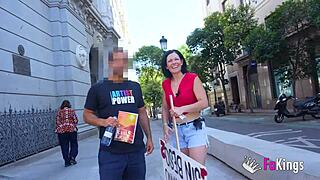 No summer without kissing - sexy mature Sandra wants random public fucks today