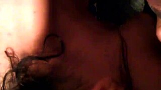 dude gets sloppy bathroom blowjob from horny brunette