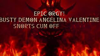 Will Angelina Earn Her Cum Crown?