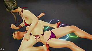 Mature Latina Pounds Nina in Lezdom Fantasy Fight 4!