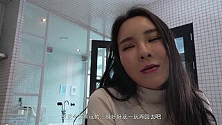 korean man punishes cheating sister-in-law with rough bedroom sex