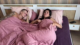 Imagine waking as cuckold to wife gagging on two monster cocks roughly.