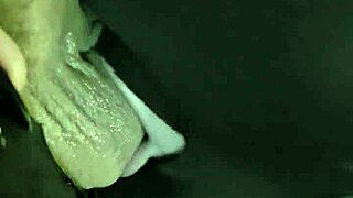 goth babe's sensual blindfolded blowjob has her gagging swallowing every drop close up 😈💦