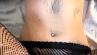 goth college girl's perfect ass gets creampied