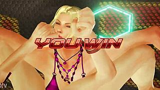 Mature Latina Pounds Nina in Lezdom Fantasy Fight 4!
