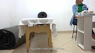 Doctor fingers patient's anus close-up during rectal and breast exam