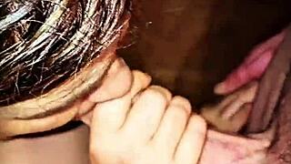 whoa blowjob cumshot hits just right